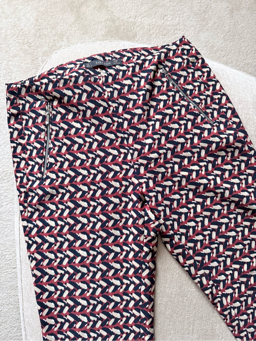 Zara Retro Pattern Pants - Picture 5 of 6